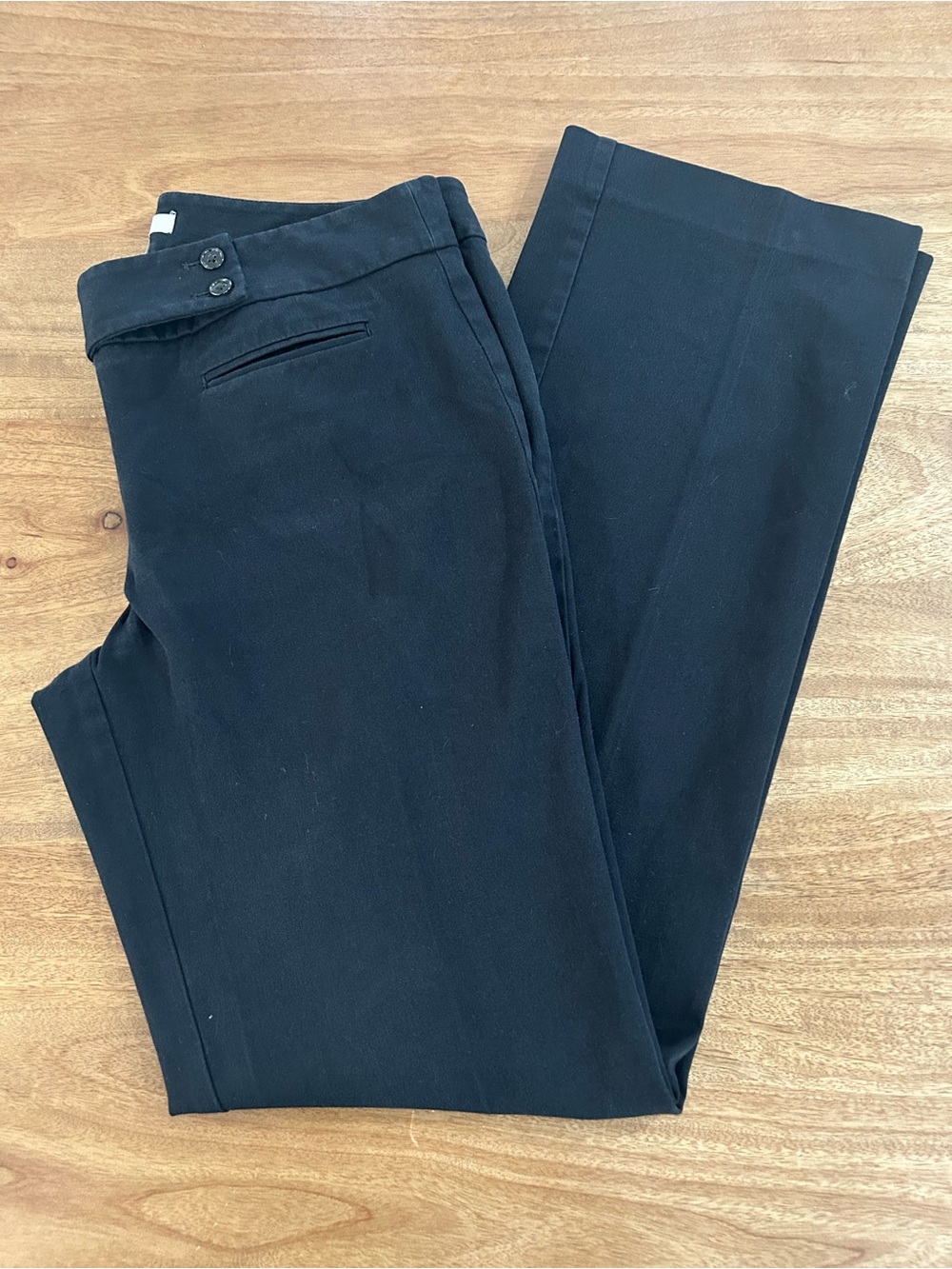 LOFT Black Straight-Leg Women's Pants Mariza Fit